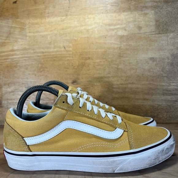 Vans Old Skool SUEDE/Canvas Womens Size 8.5 Shoes Sneakers Ochre - Picture 1 of 10